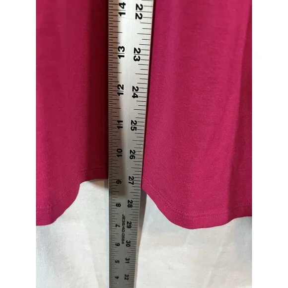 J Jill Women’s NWT 2X Pink Luxe Supima Scoop-Neck Tee - Picture 9 of 10
